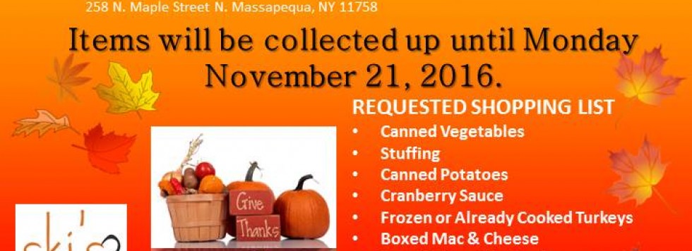 Thanksgiving Donation Drop Off Locations